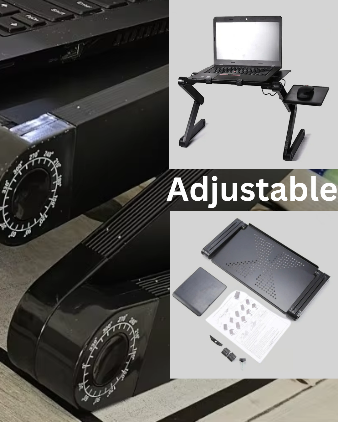 Adjustable Foldable Laptop Stand with Ventilation