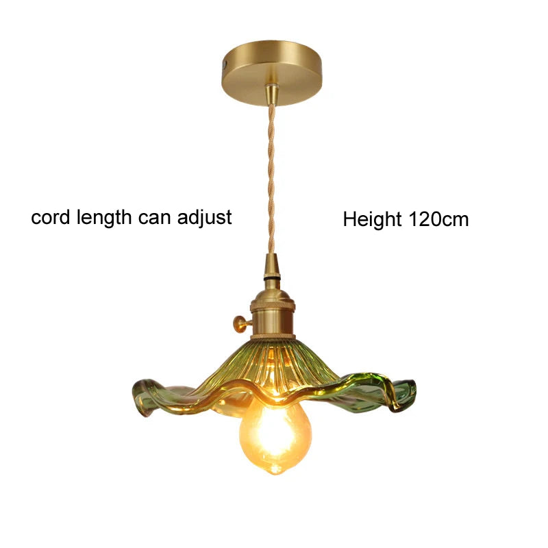 Colorful Glass LED Pendant Light Fixture