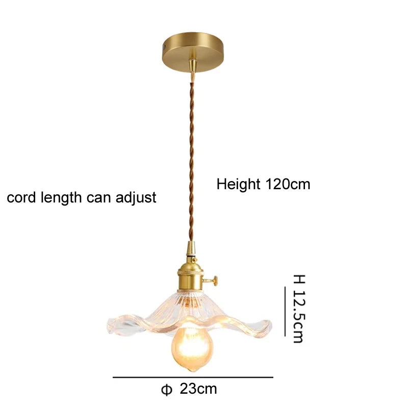 Colorful Glass LED Pendant Light Fixture