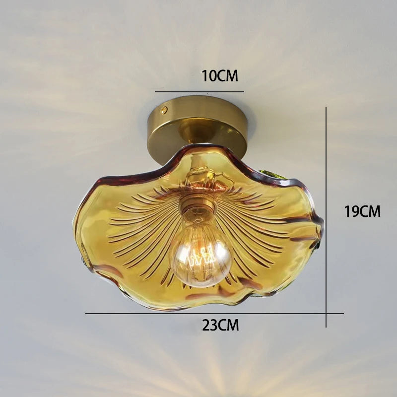 Colorful Glass LED Pendant Light Fixture