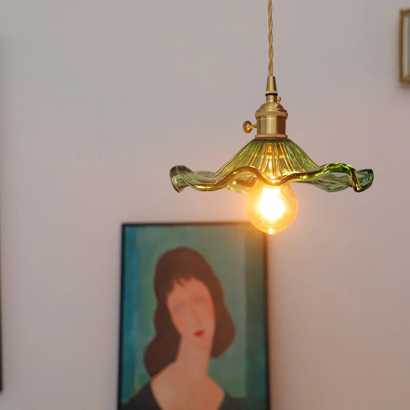 Colorful Glass LED Pendant Light Fixture