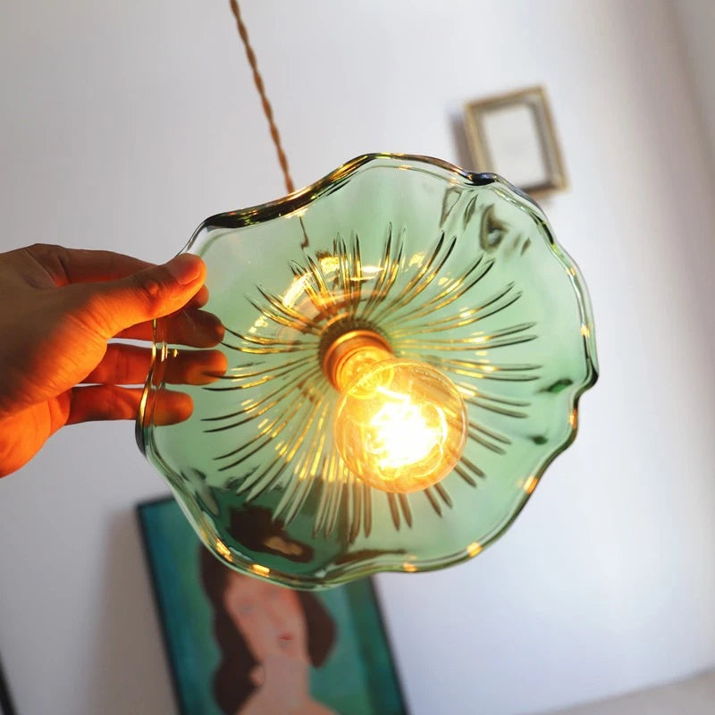 Colorful Glass LED Pendant Light Fixture