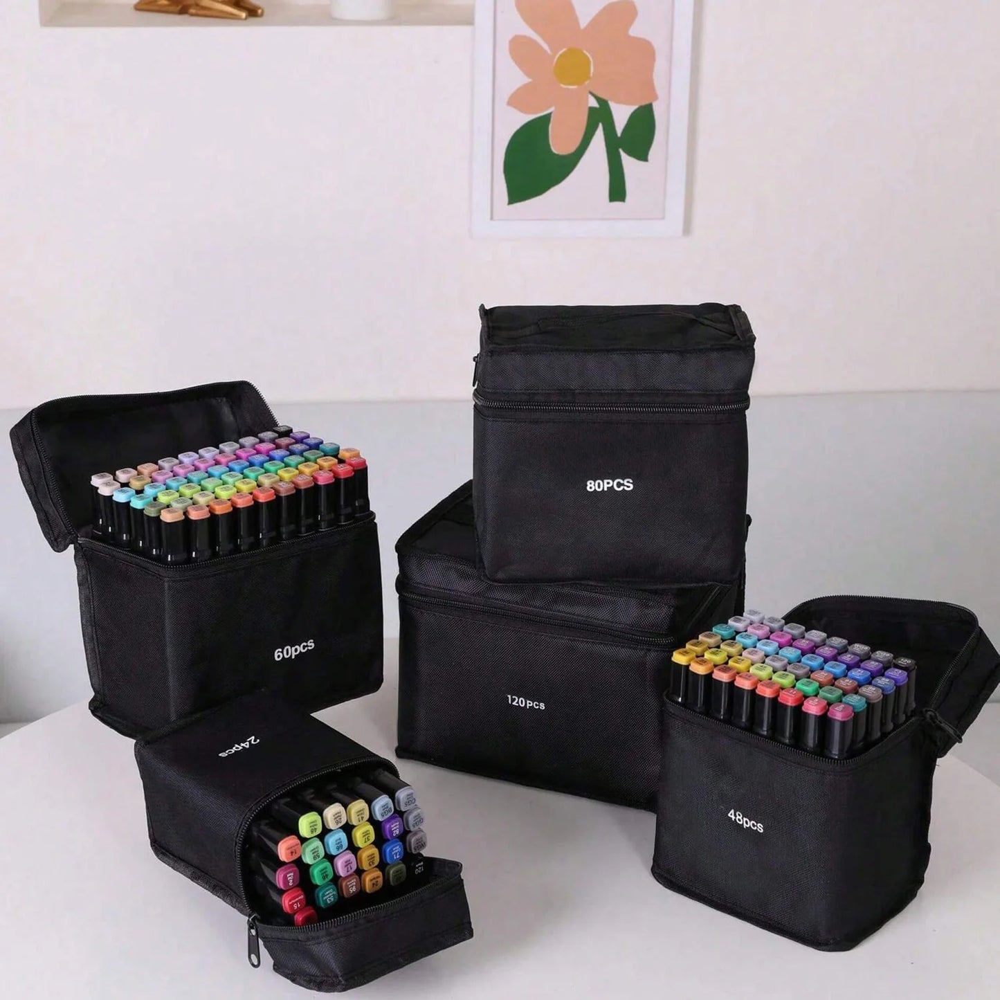 Dual-Tip Alcohol Markers Set (24-262 Colors)