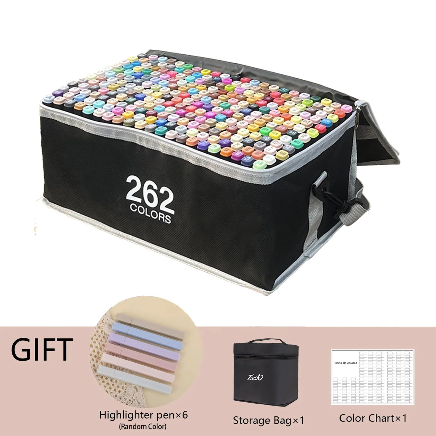 Dual-Tip Alcohol Markers Set (24-262 Colors)