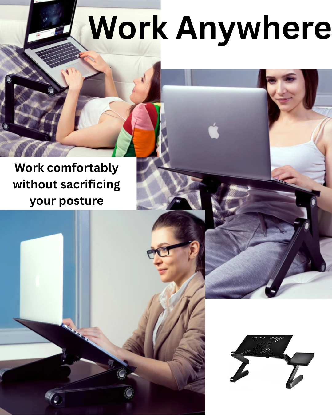 Adjustable Foldable Laptop Stand with Ventilation