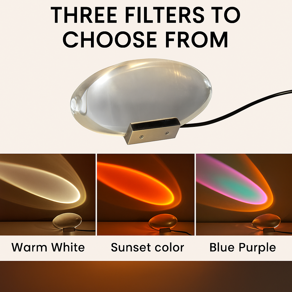 Italian LED Crystal Egg Table Lamp USB Powered