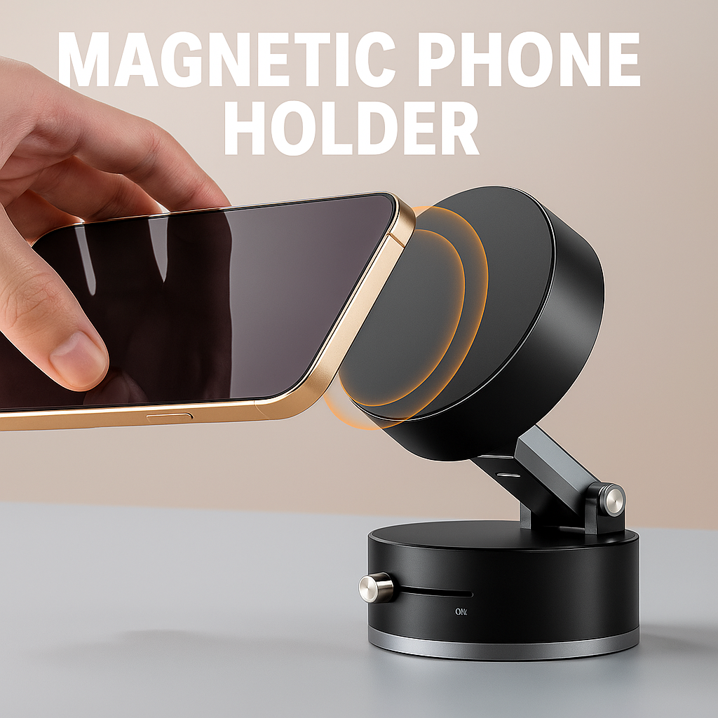 Portable Suction Cup Magnetic Phone Holder