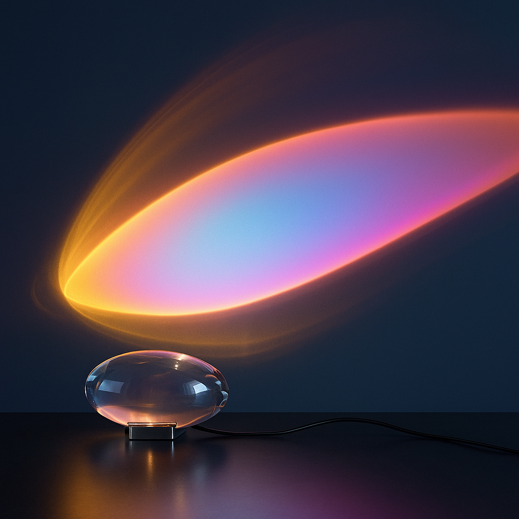 Italian LED Crystal Egg Table Lamp USB Powered