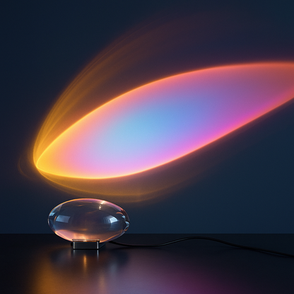 Italian LED Crystal Egg Table Lamp USB Powered