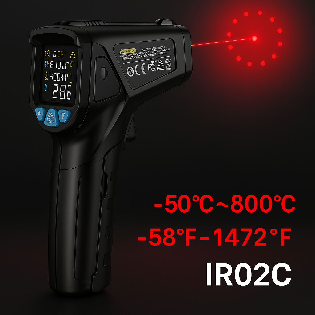 Infrared Laser High-Temp Thermometer Gun