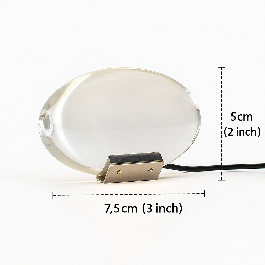 Italian LED Crystal Egg Table Lamp USB Powered