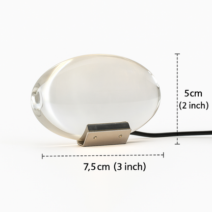 Italian LED Crystal Egg Table Lamp USB Powered