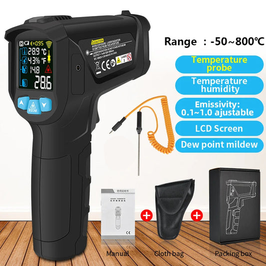 Infrared Laser High-Temp Thermometer Gun