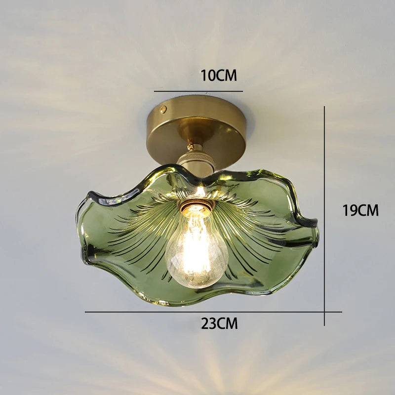 Colorful Glass LED Pendant Light Fixture
