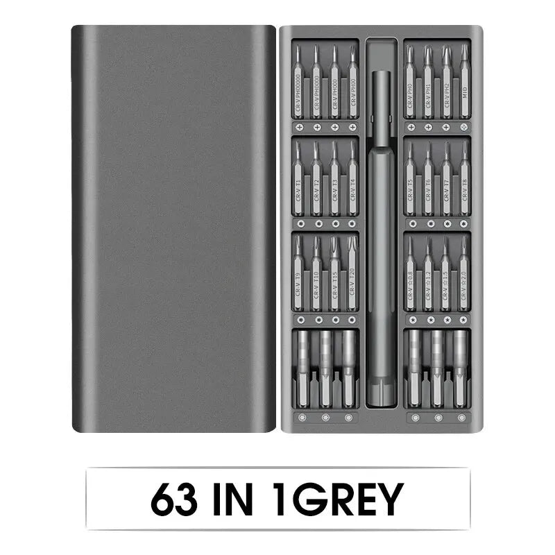 63-in-1 Precision Magnetic Screwdriver Set