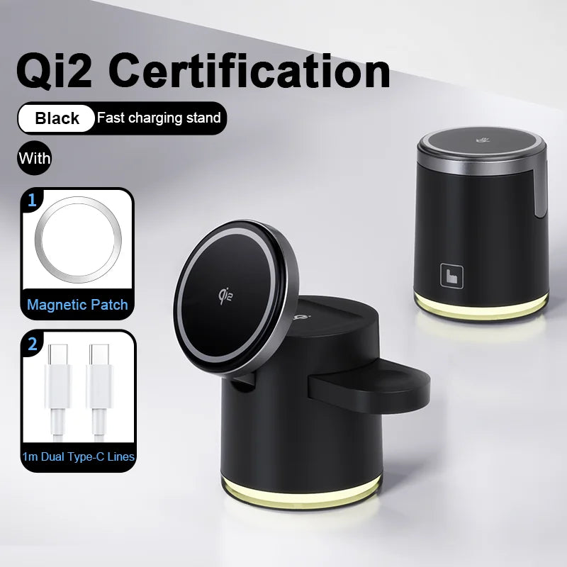 3 In 1 Wireless Fast Charging Mag Safe Charger