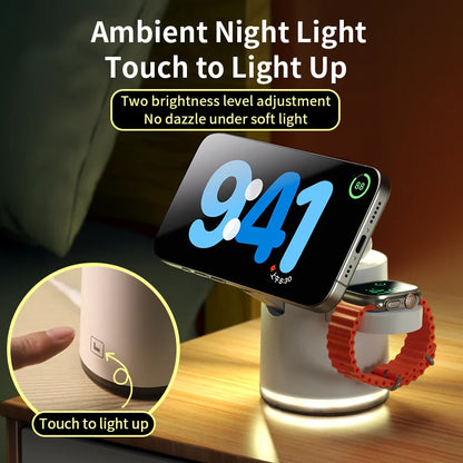 3 In 1 Wireless Fast Charging Mag Safe Charger