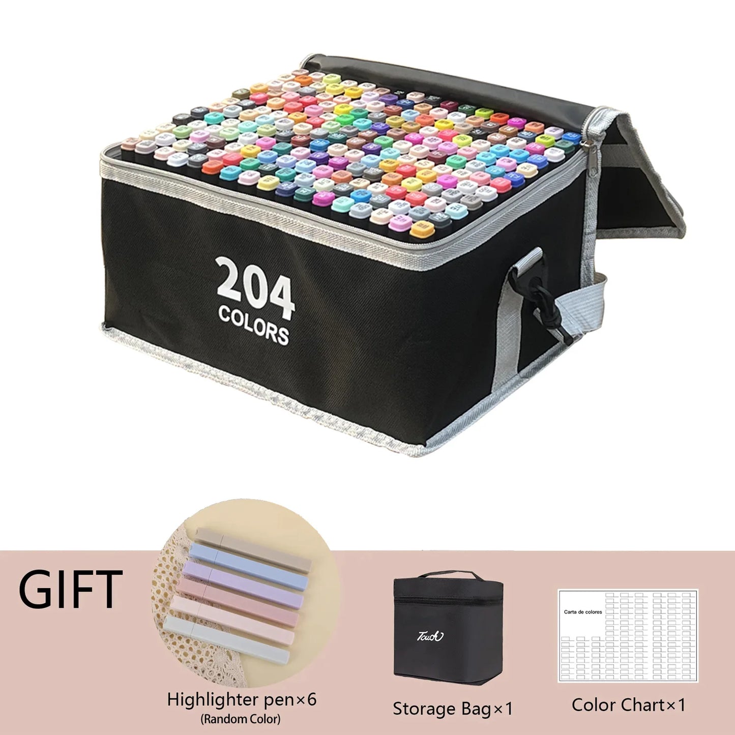 Dual-Tip Alcohol Markers Set (24-262 Colors)
