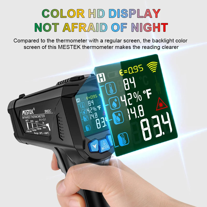 Infrared Laser High-Temp Thermometer Gun