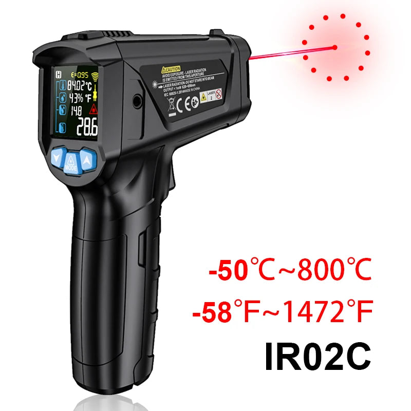 Infrared Laser High-Temp Thermometer Gun