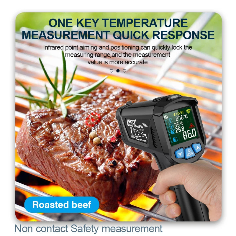 Infrared Laser High-Temp Thermometer Gun