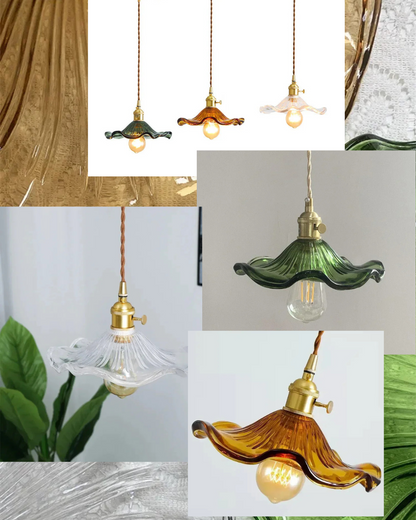 Colorful Glass LED Pendant Light Fixture