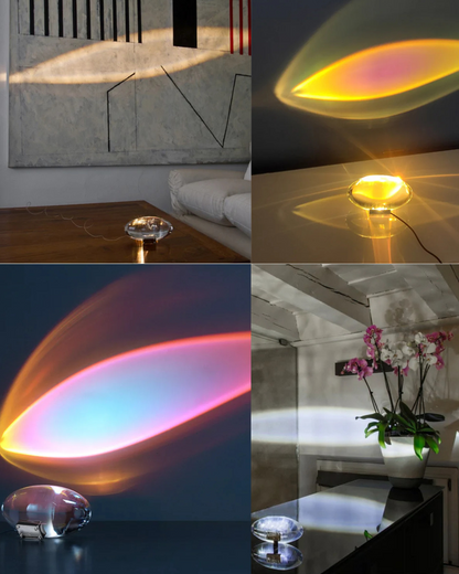 Italian LED Crystal Egg Table Lamp